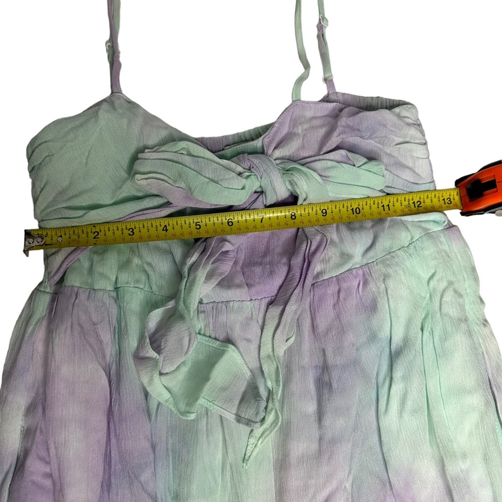 NWOT BTFL-Life for Anthropologie TieDye Tie Front Maxi Dress m - Picture 11 of 15